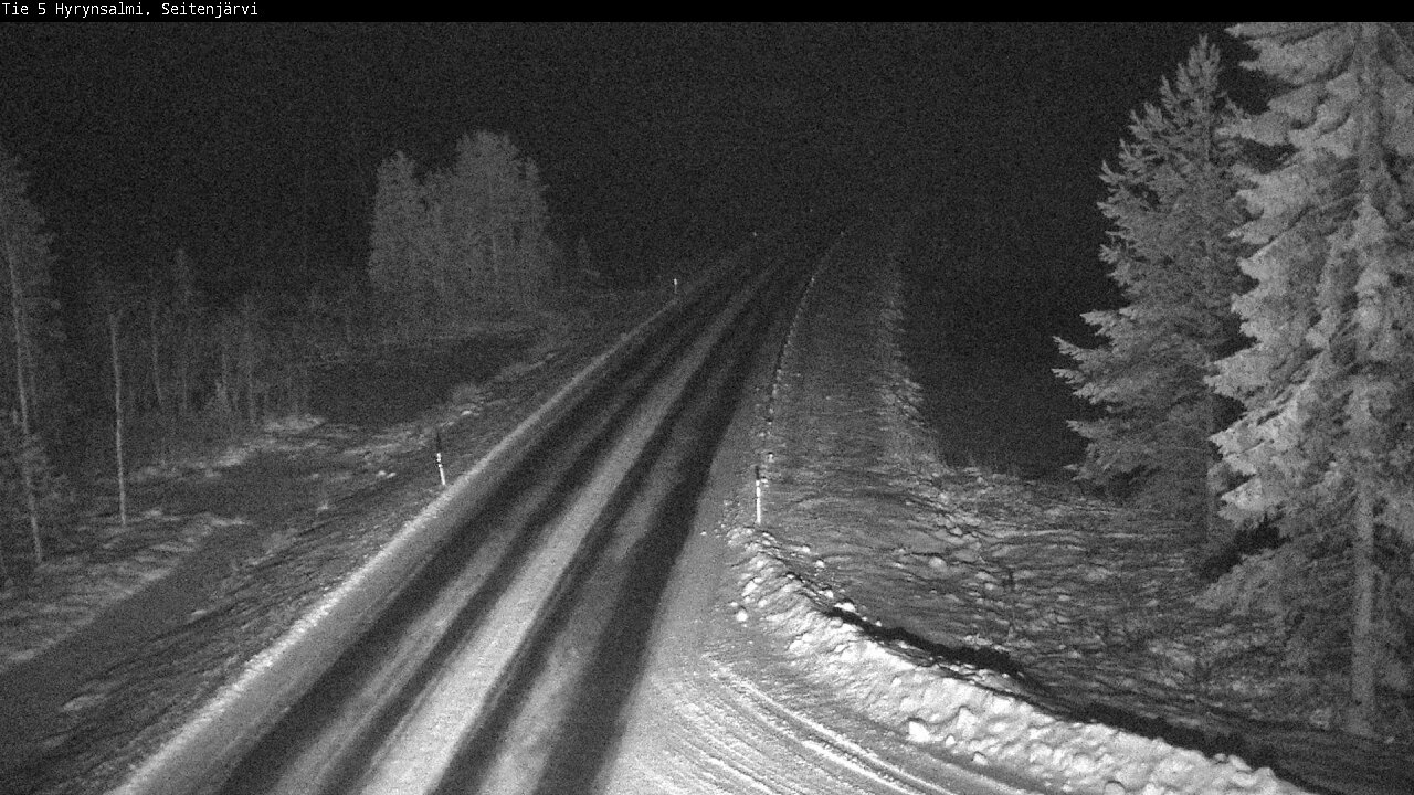Weather Camera Image Road 5 Hyrynsalmi, Seitenjärvi, Hyrynsalmi, Kainuu