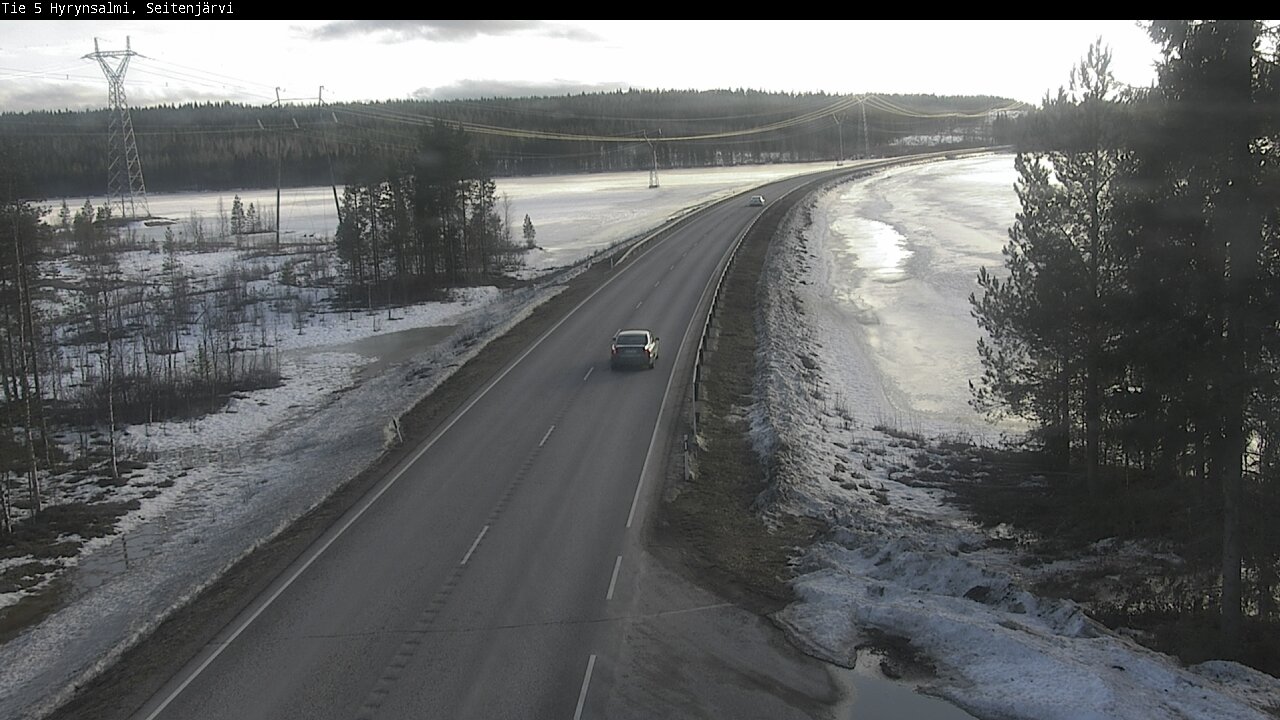 Weather Camera Image Road 5 Hyrynsalmi, Seitenjärvi, Hyrynsalmi, Kainuu