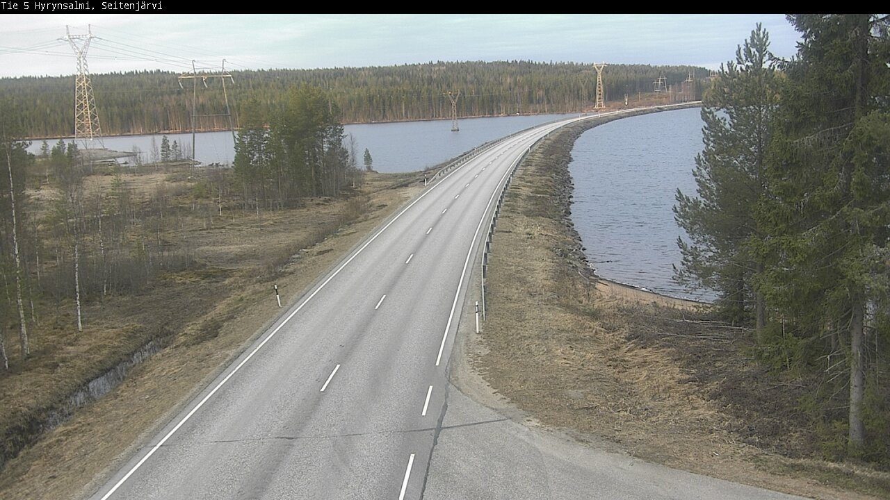 Weather Camera Image Road 5 Hyrynsalmi, Seitenjärvi, Hyrynsalmi, Kainuu
