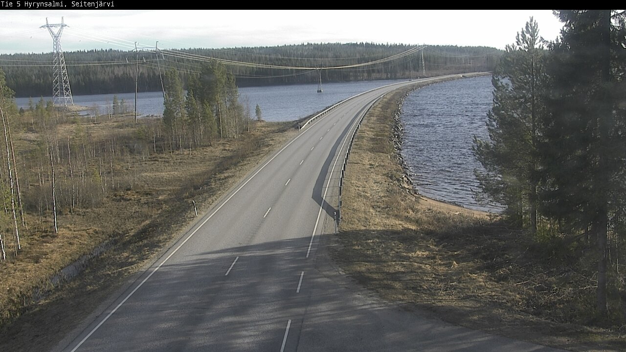 Weather Camera Image Väg 5 Hyrynsalmi, Seitenjärvi, Hyrynsalmi, Kainuu