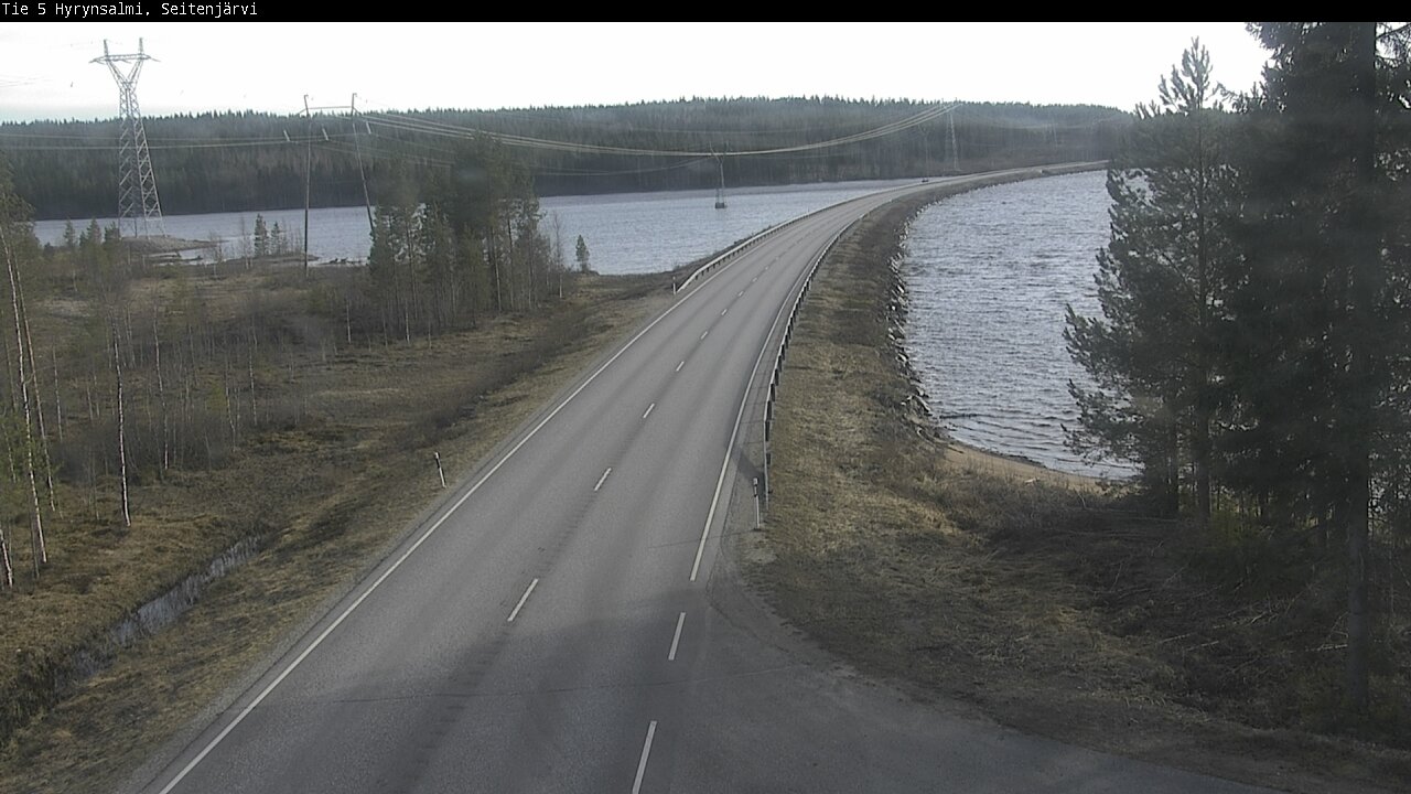 Weather Camera Image Väg 5 Hyrynsalmi, Seitenjärvi, Hyrynsalmi, Kainuu