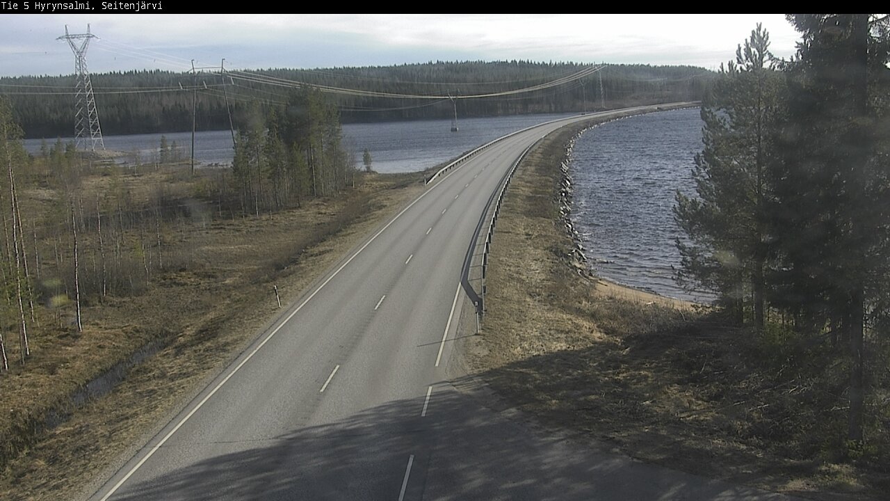 Weather Camera Image Väg 5 Hyrynsalmi, Seitenjärvi, Hyrynsalmi, Kainuu