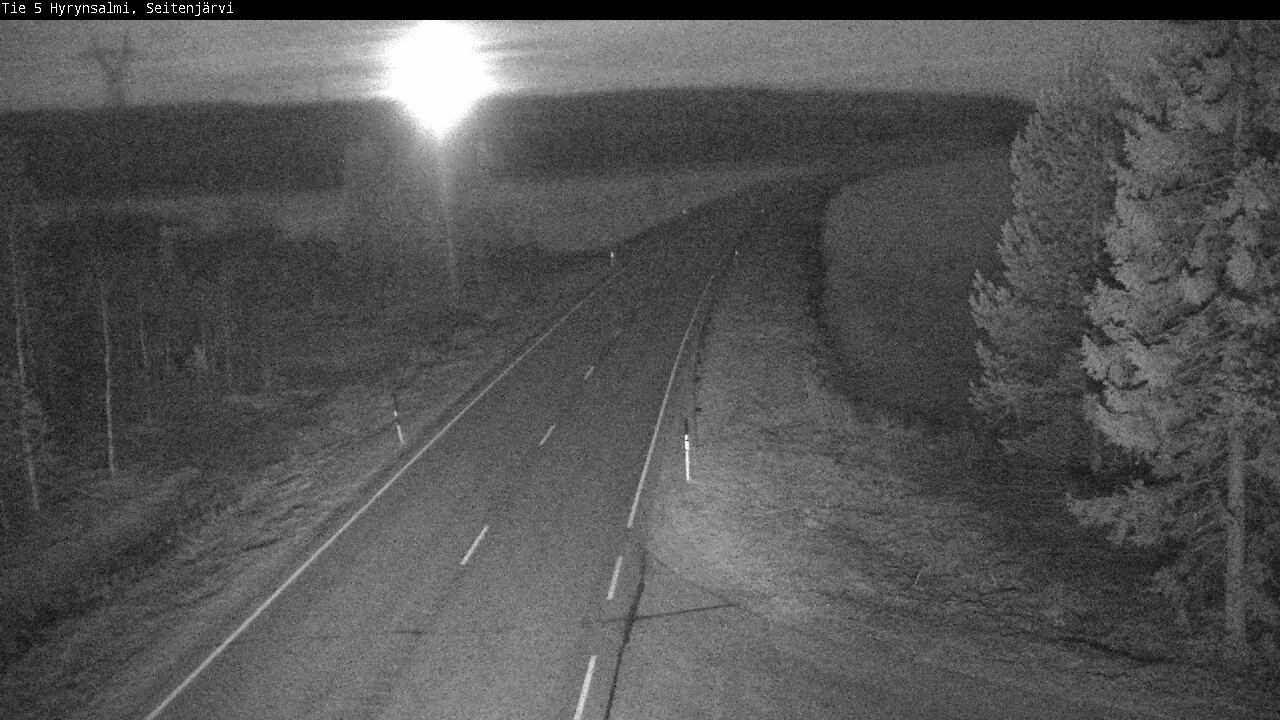 Weather Camera Image Road 5 Hyrynsalmi, Seitenjärvi, Hyrynsalmi, Kainuu