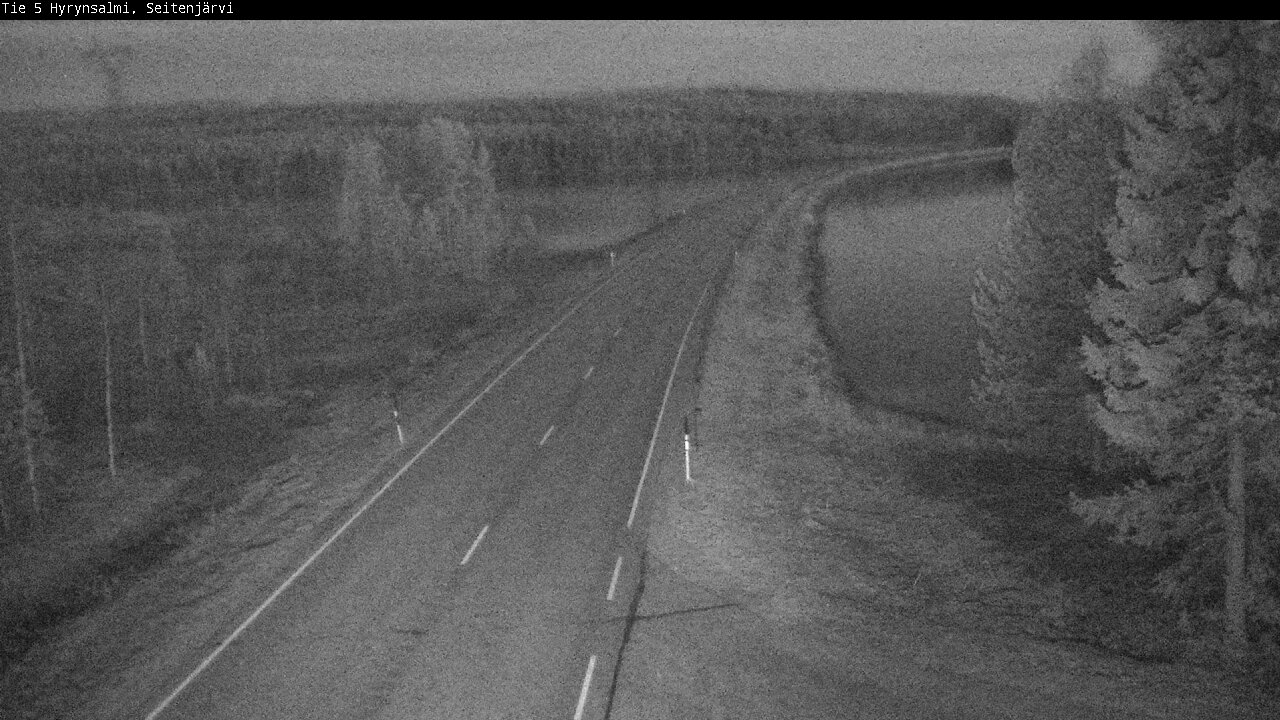 Weather Camera Image Väg 5 Hyrynsalmi, Seitenjärvi, Hyrynsalmi, Kainuu