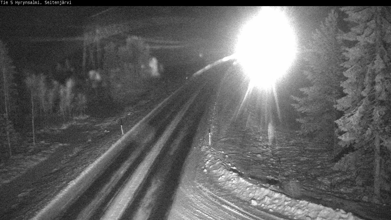 Weather Camera Image Road 5 Hyrynsalmi, Seitenjärvi, Hyrynsalmi, Kainuu