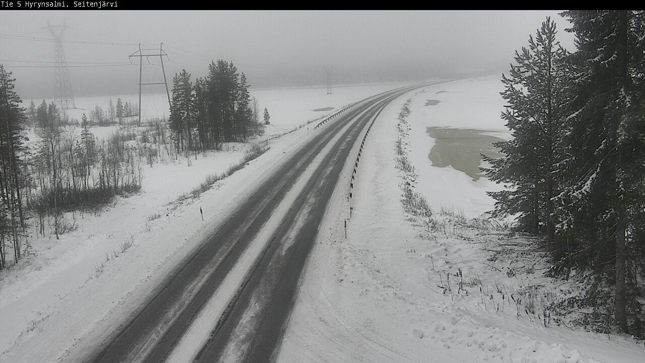 Weather Camera Image Road 5 Hyrynsalmi, Seitenjärvi, Hyrynsalmi, Kainuu