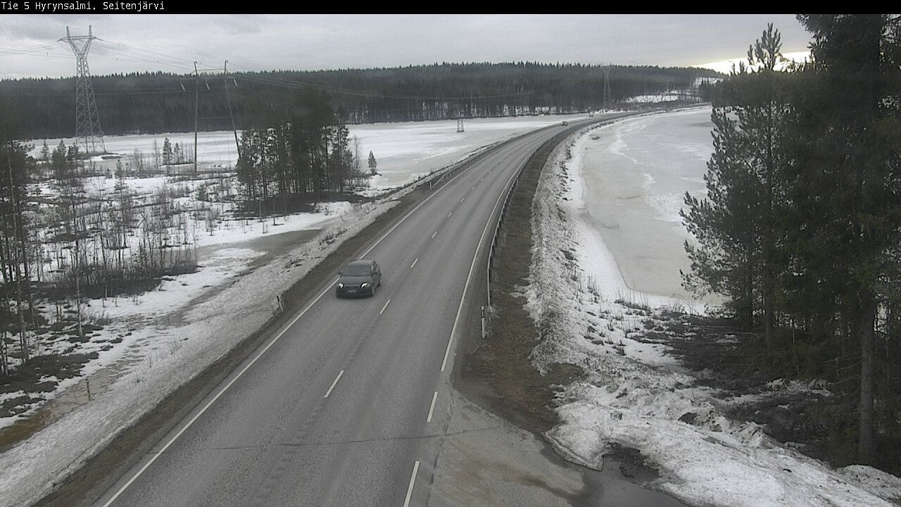 Weather Camera Image Road 5 Hyrynsalmi, Seitenjärvi, Hyrynsalmi, Kainuu