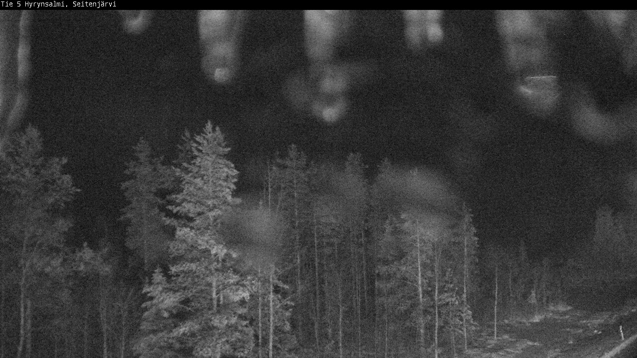 Weather Camera Image Väg 5 Hyrynsalmi, Seitenjärvi, Hyrynsalmi, Kainuu