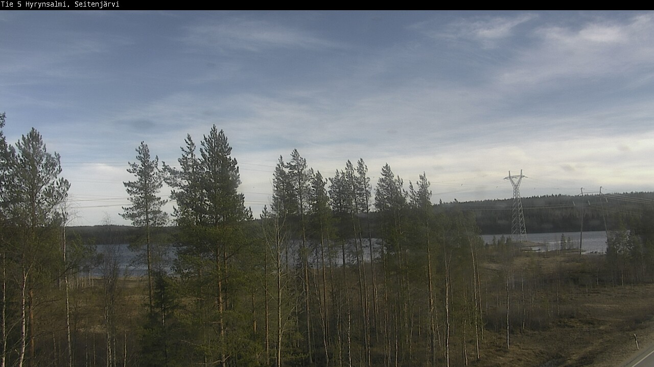 Weather Camera Image Väg 5 Hyrynsalmi, Seitenjärvi, Hyrynsalmi, Kainuu