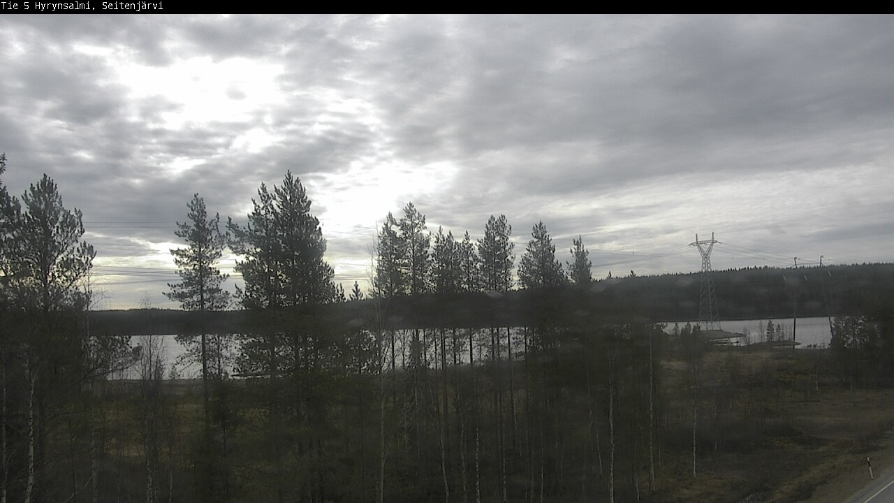 Weather Camera Image Road 5 Hyrynsalmi, Seitenjärvi, Hyrynsalmi, Kainuu