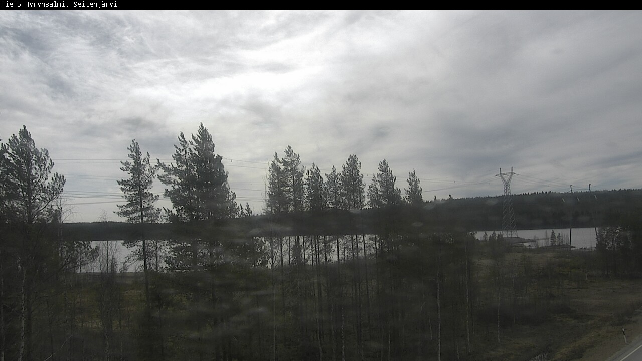 Weather Camera Image Väg 5 Hyrynsalmi, Seitenjärvi, Hyrynsalmi, Kainuu