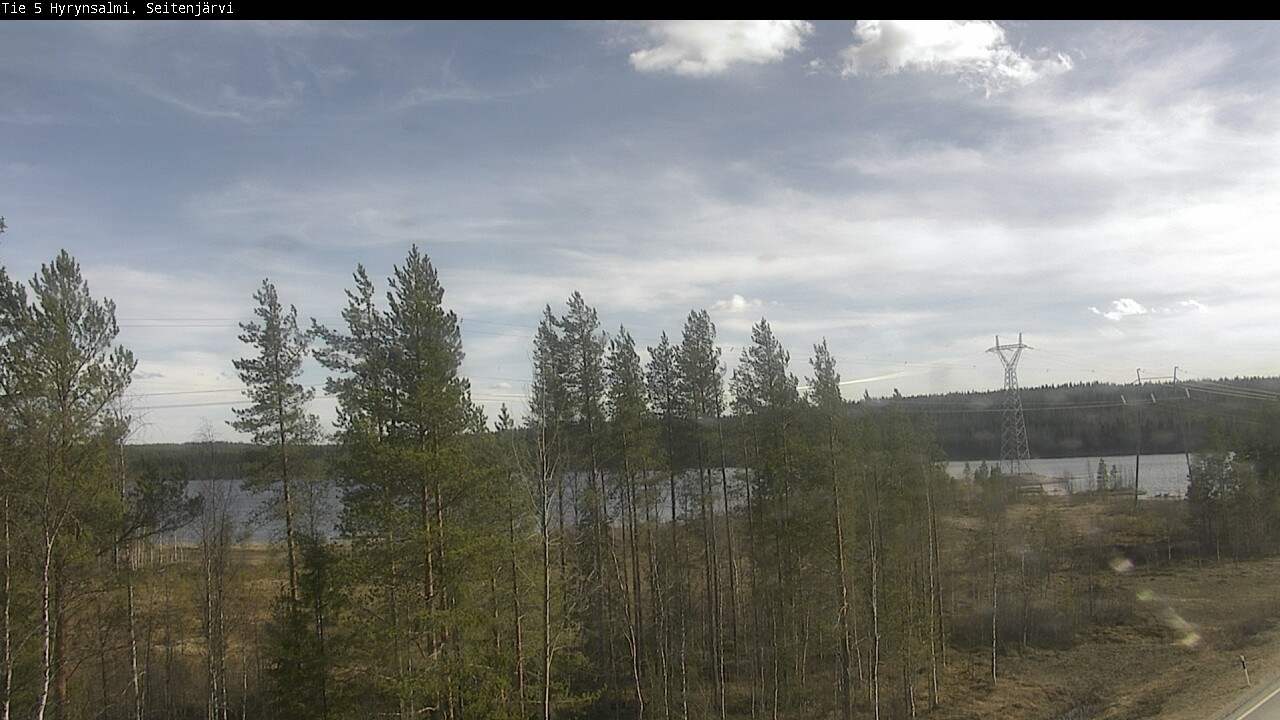 Weather Camera Image Väg 5 Hyrynsalmi, Seitenjärvi, Hyrynsalmi, Kainuu