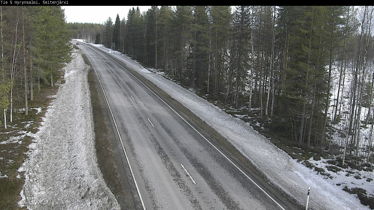 Weather Camera Image Road 5 Hyrynsalmi, Seitenjärvi, Hyrynsalmi, Kainuu