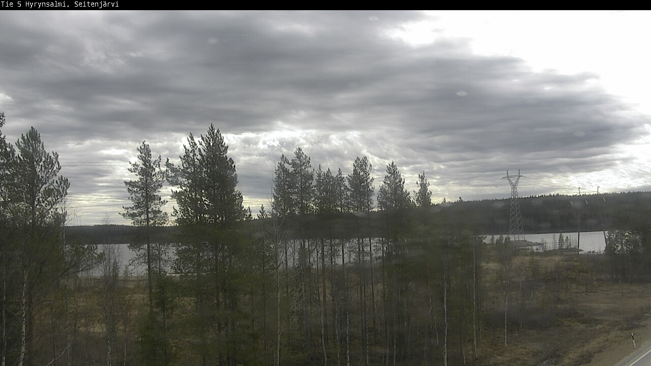 Weather Camera Image Road 5 Hyrynsalmi, Seitenjärvi, Hyrynsalmi, Kainuu