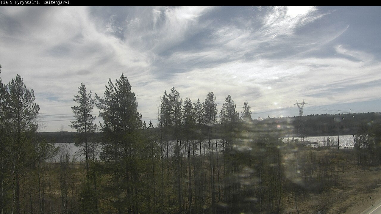 Weather Camera Image Väg 5 Hyrynsalmi, Seitenjärvi, Hyrynsalmi, Kainuu