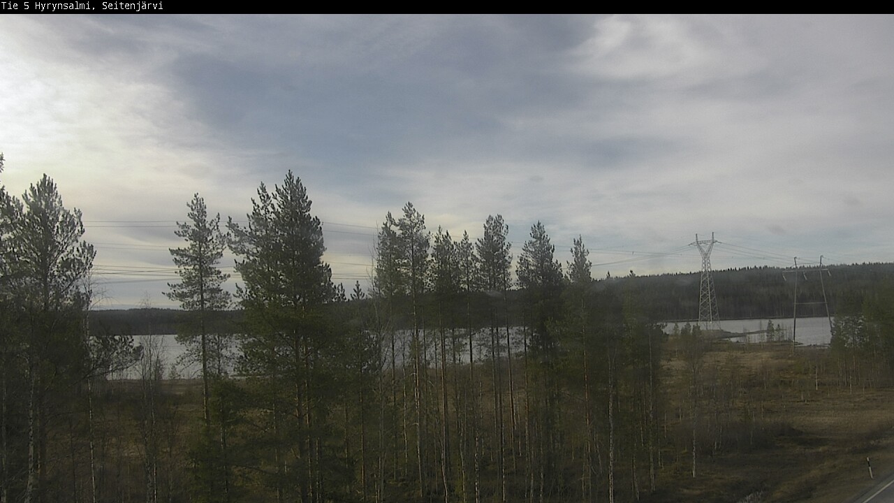 Weather Camera Image Väg 5 Hyrynsalmi, Seitenjärvi, Hyrynsalmi, Kainuu