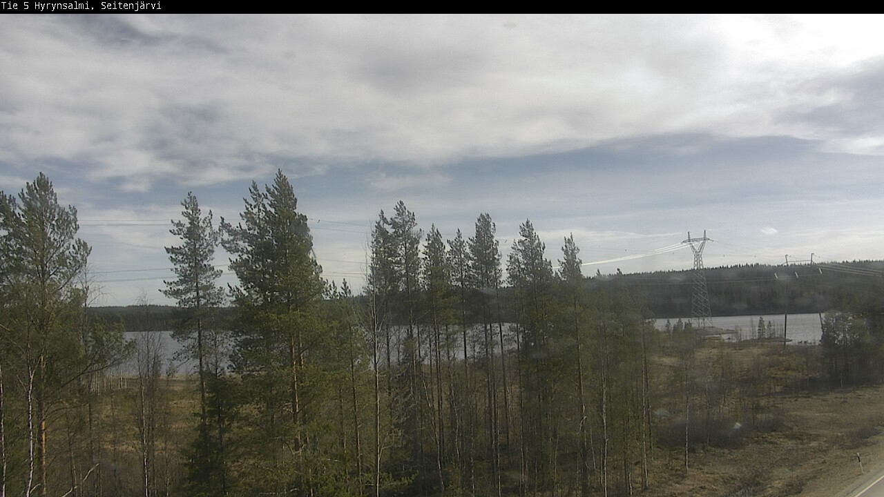 Weather Camera Image Väg 5 Hyrynsalmi, Seitenjärvi, Hyrynsalmi, Kainuu