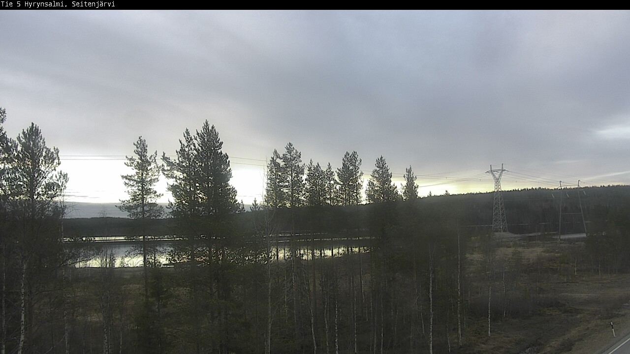 Weather Camera Image Väg 5 Hyrynsalmi, Seitenjärvi, Hyrynsalmi, Kainuu