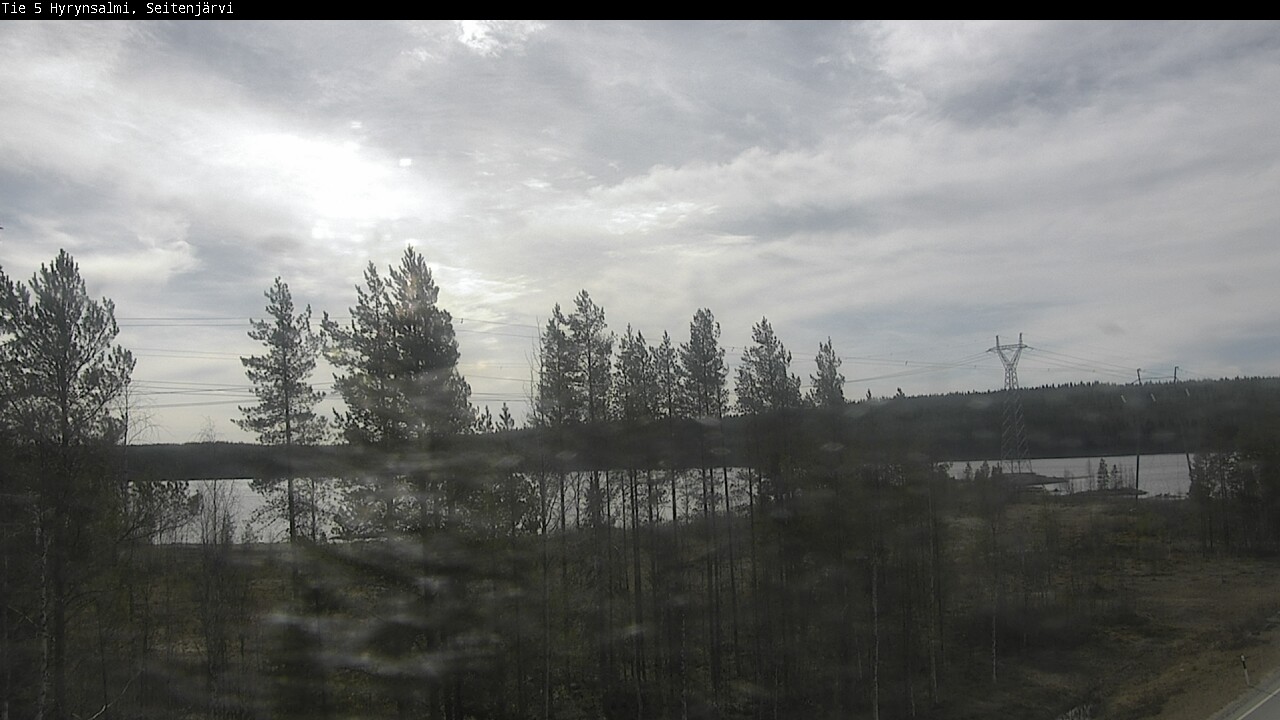 Weather Camera Image Väg 5 Hyrynsalmi, Seitenjärvi, Hyrynsalmi, Kainuu