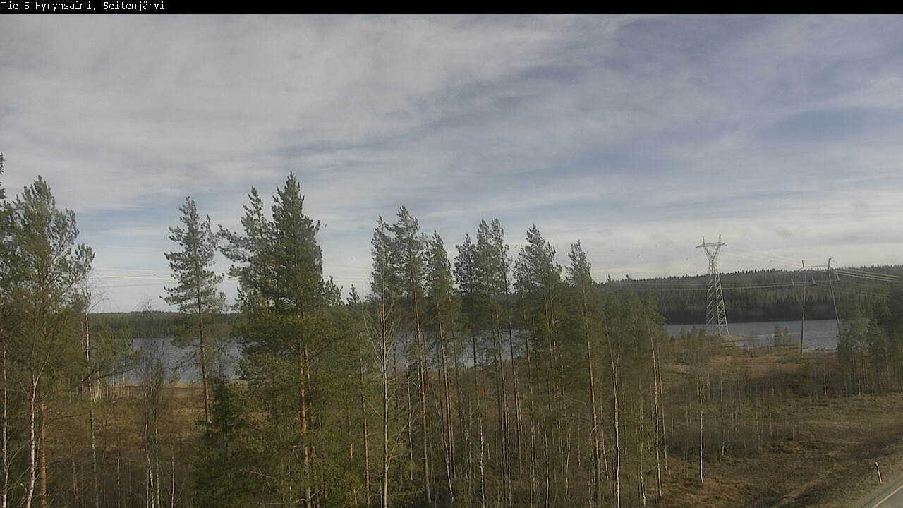 Weather Camera Image Väg 5 Hyrynsalmi, Seitenjärvi, Hyrynsalmi, Kainuu