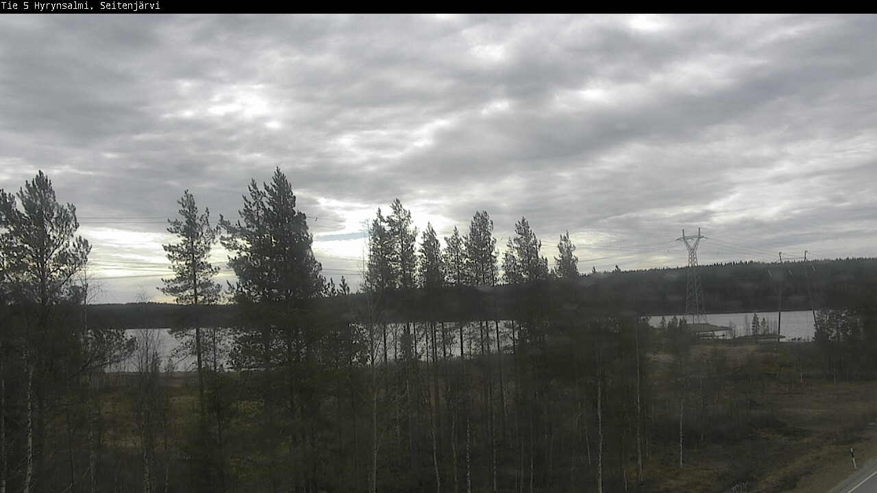 Weather Camera Image Road 5 Hyrynsalmi, Seitenjärvi, Hyrynsalmi, Kainuu
