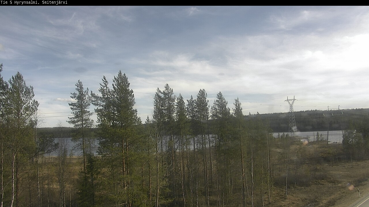 Weather Camera Image Väg 5 Hyrynsalmi, Seitenjärvi, Hyrynsalmi, Kainuu