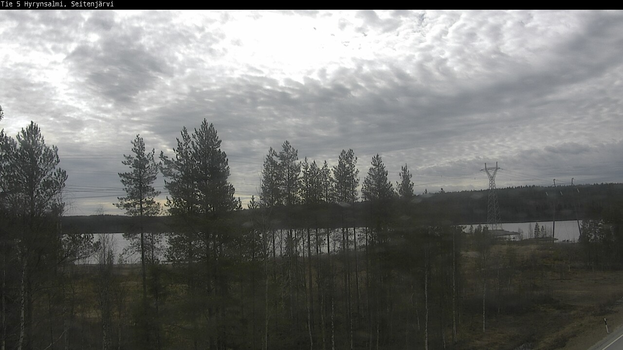 Weather Camera Image Road 5 Hyrynsalmi, Seitenjärvi, Hyrynsalmi, Kainuu