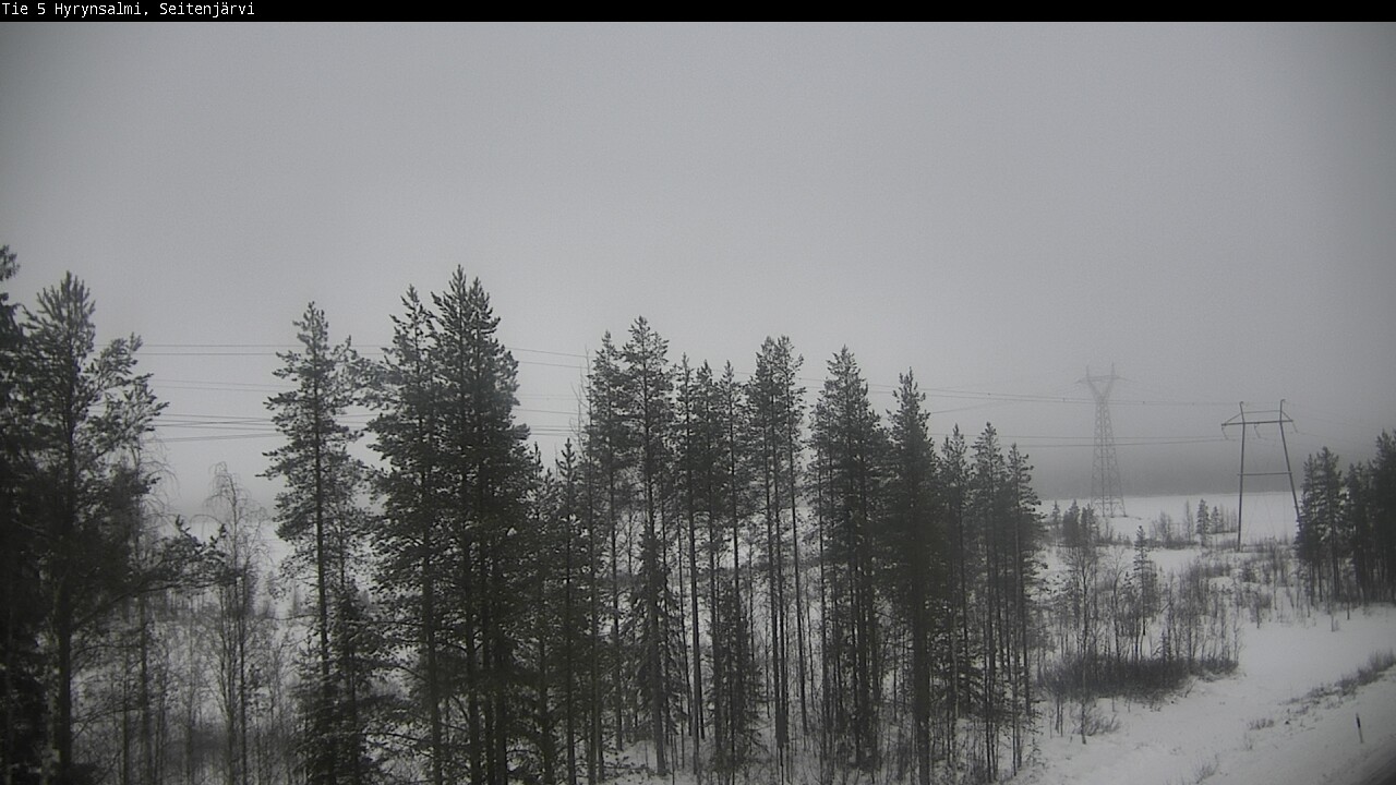 Weather Camera Image Väg 5 Hyrynsalmi, Seitenjärvi, Hyrynsalmi, Kainuu
