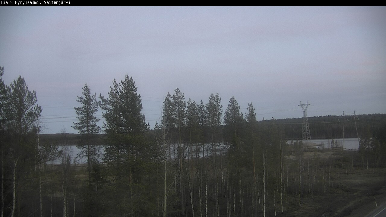 Weather Camera Image Väg 5 Hyrynsalmi, Seitenjärvi, Hyrynsalmi, Kainuu