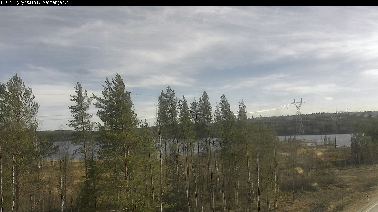 Weather Camera Image Väg 5 Hyrynsalmi, Seitenjärvi, Hyrynsalmi, Kainuu