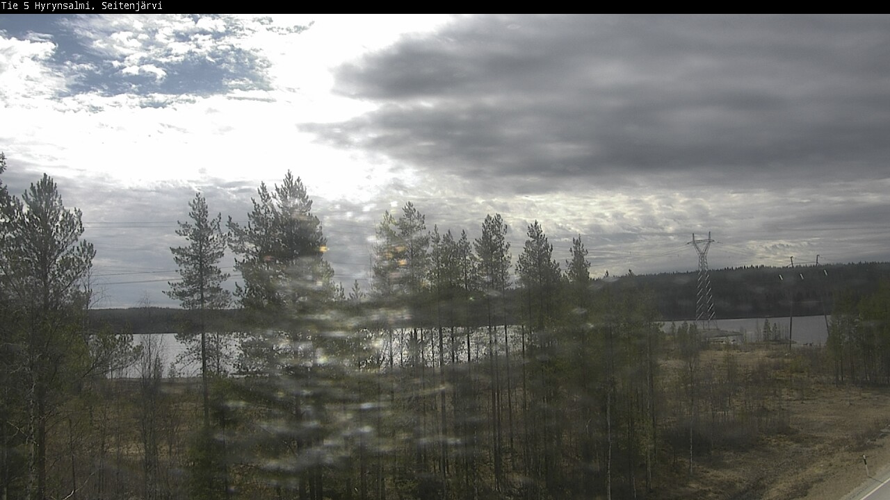 Weather Camera Image Road 5 Hyrynsalmi, Seitenjärvi, Hyrynsalmi, Kainuu