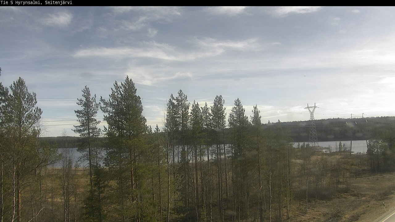 Weather Camera Image Väg 5 Hyrynsalmi, Seitenjärvi, Hyrynsalmi, Kainuu