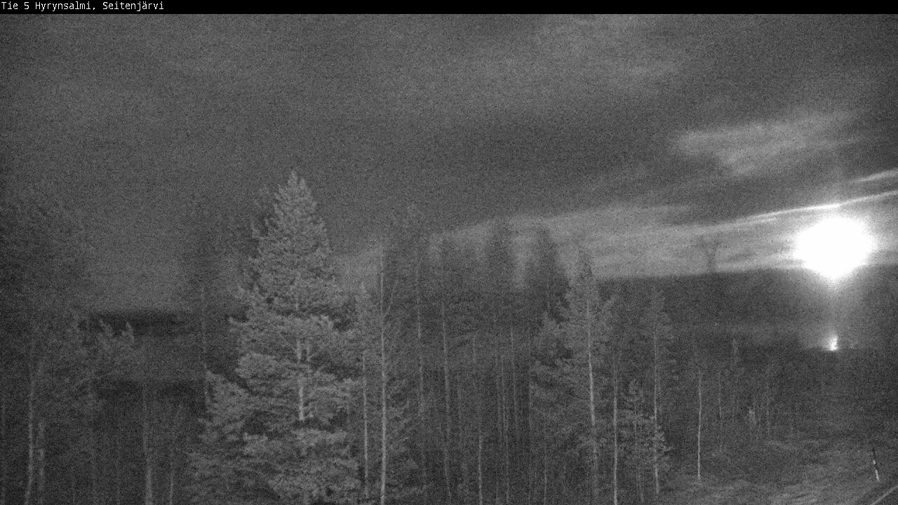 Weather Camera Image Väg 5 Hyrynsalmi, Seitenjärvi, Hyrynsalmi, Kainuu