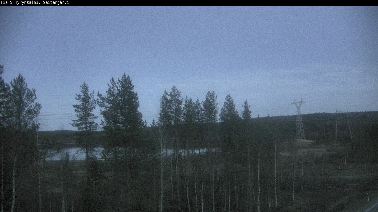Weather Camera Image Väg 5 Hyrynsalmi, Seitenjärvi, Hyrynsalmi, Kainuu
