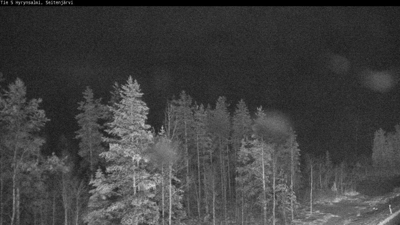 Weather Camera Image Väg 5 Hyrynsalmi, Seitenjärvi, Hyrynsalmi, Kainuu