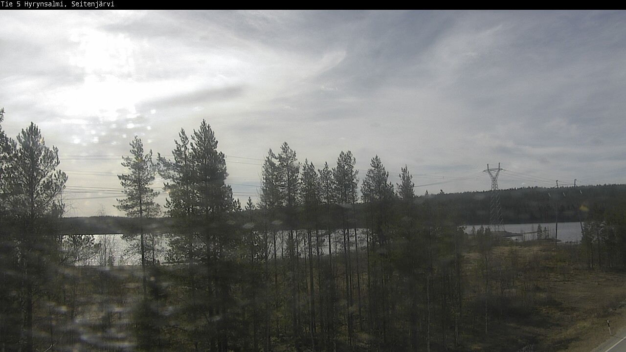 Weather Camera Image Väg 5 Hyrynsalmi, Seitenjärvi, Hyrynsalmi, Kainuu
