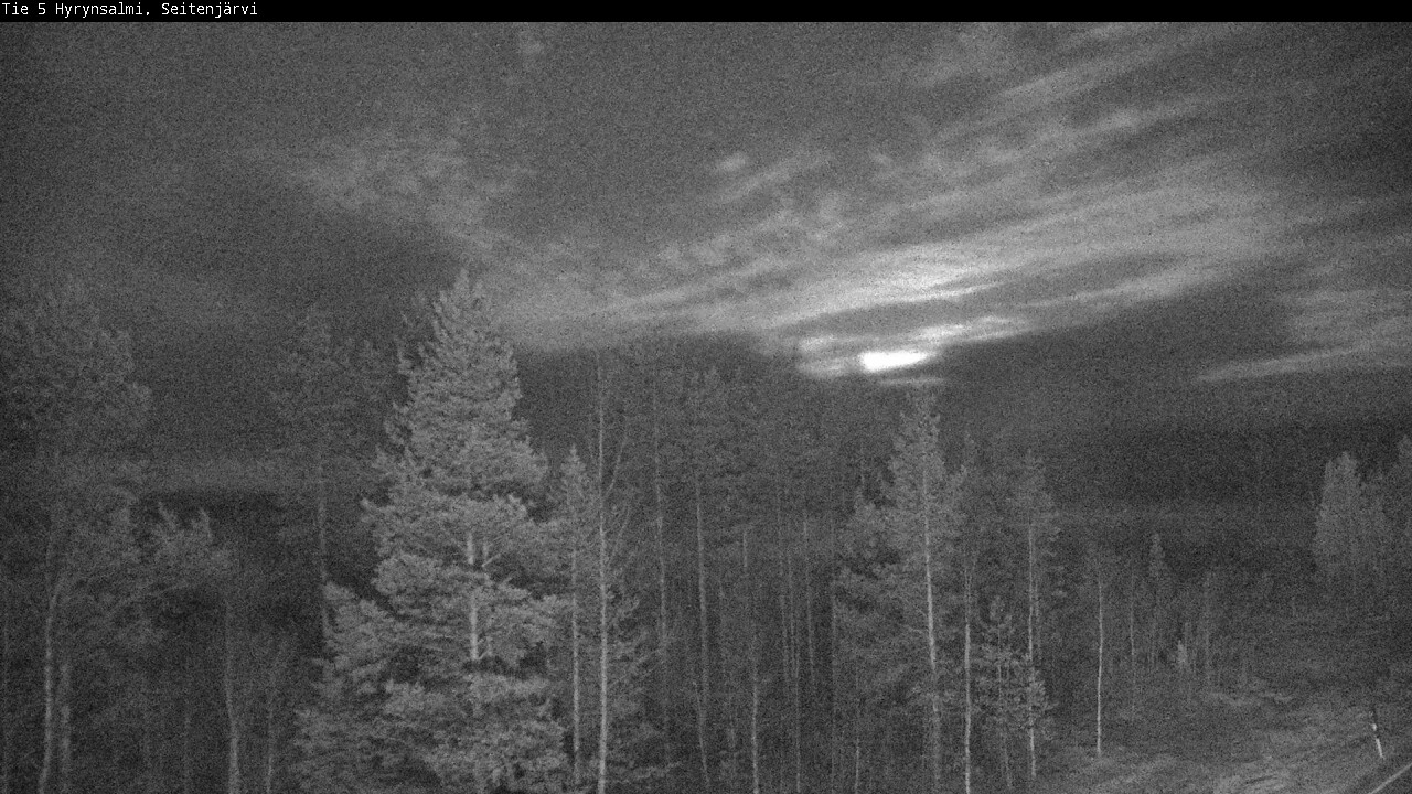Weather Camera Image Väg 5 Hyrynsalmi, Seitenjärvi, Hyrynsalmi, Kainuu