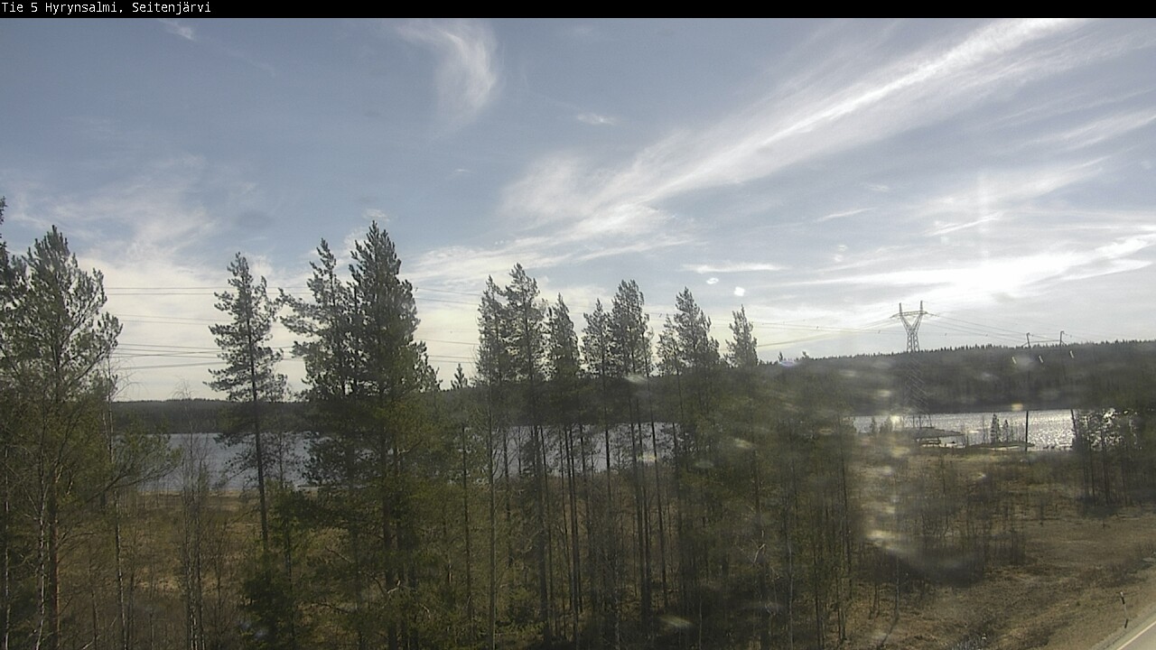 Weather Camera Image Väg 5 Hyrynsalmi, Seitenjärvi, Hyrynsalmi, Kainuu