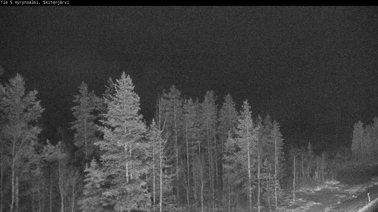 Weather Camera Image Väg 5 Hyrynsalmi, Seitenjärvi, Hyrynsalmi, Kainuu