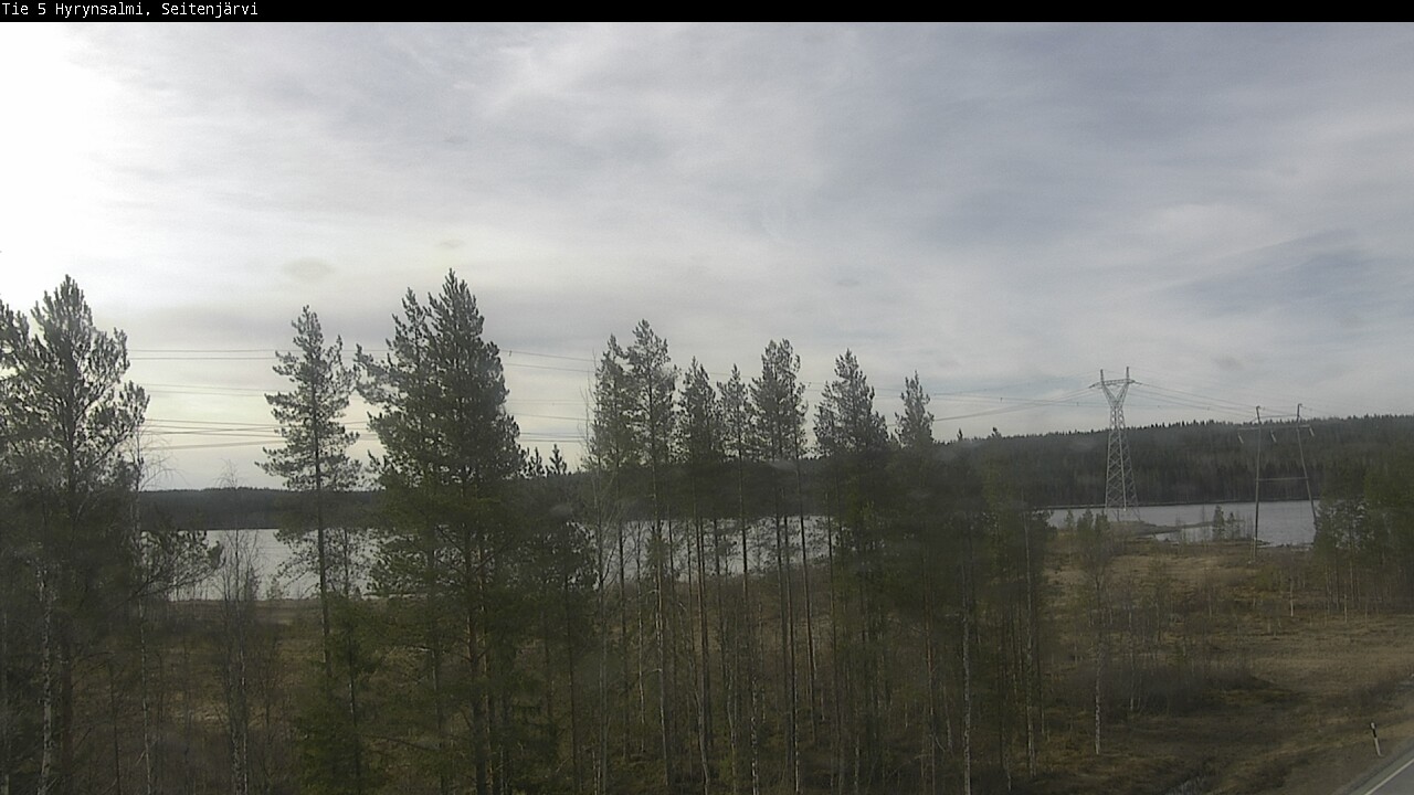 Weather Camera Image Väg 5 Hyrynsalmi, Seitenjärvi, Hyrynsalmi, Kainuu