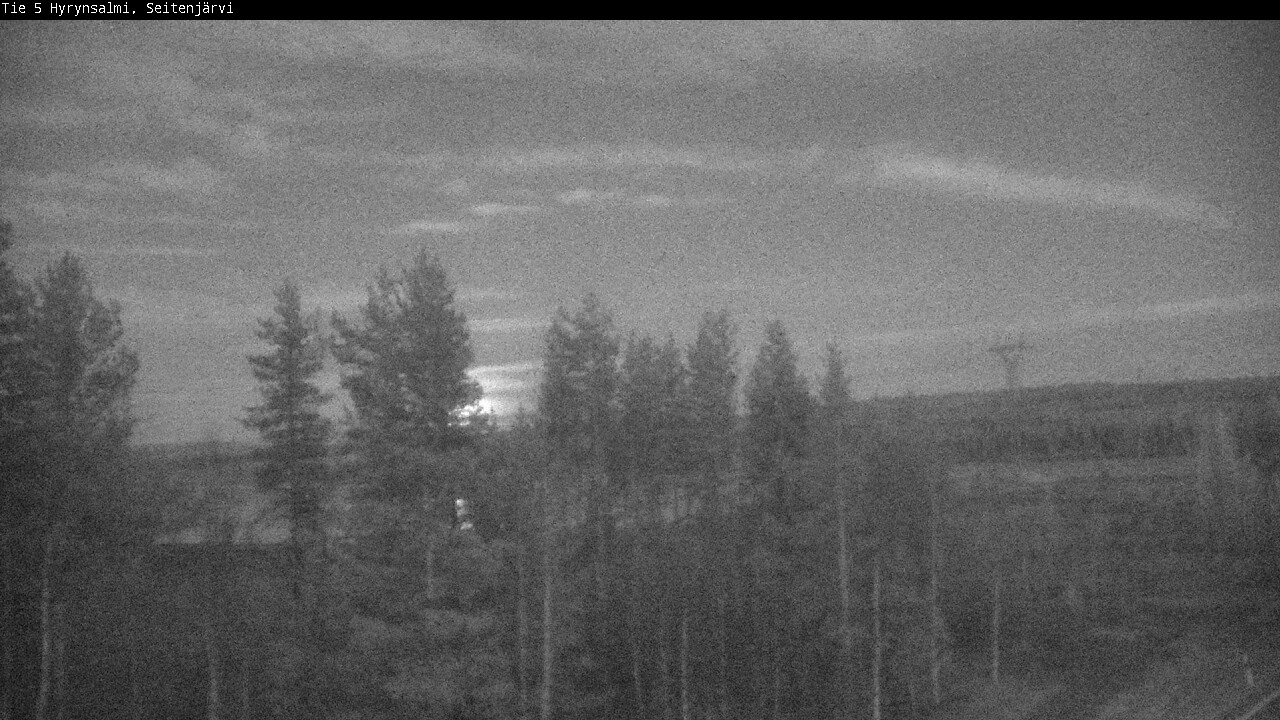 Weather Camera Image Väg 5 Hyrynsalmi, Seitenjärvi, Hyrynsalmi, Kainuu