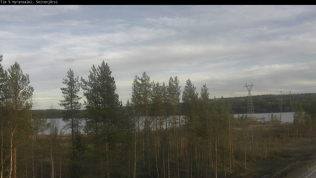 Weather Camera Image Väg 5 Hyrynsalmi, Seitenjärvi, Hyrynsalmi, Kainuu