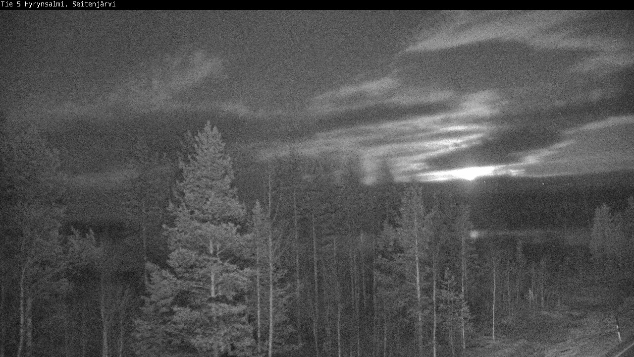 Weather Camera Image Väg 5 Hyrynsalmi, Seitenjärvi, Hyrynsalmi, Kainuu