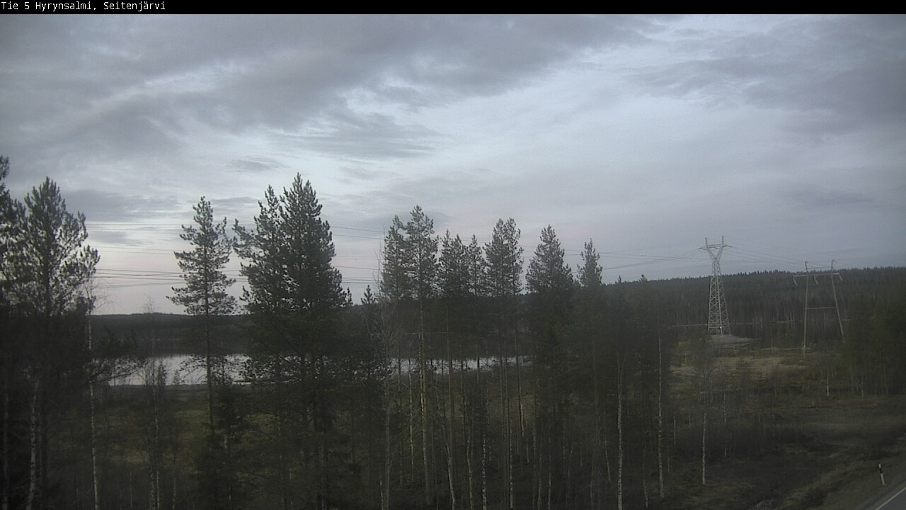 Weather Camera Image Road 5 Hyrynsalmi, Seitenjärvi, Hyrynsalmi, Kainuu
