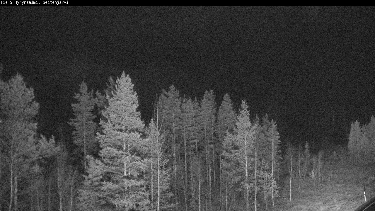 Weather Camera Image Väg 5 Hyrynsalmi, Seitenjärvi, Hyrynsalmi, Kainuu