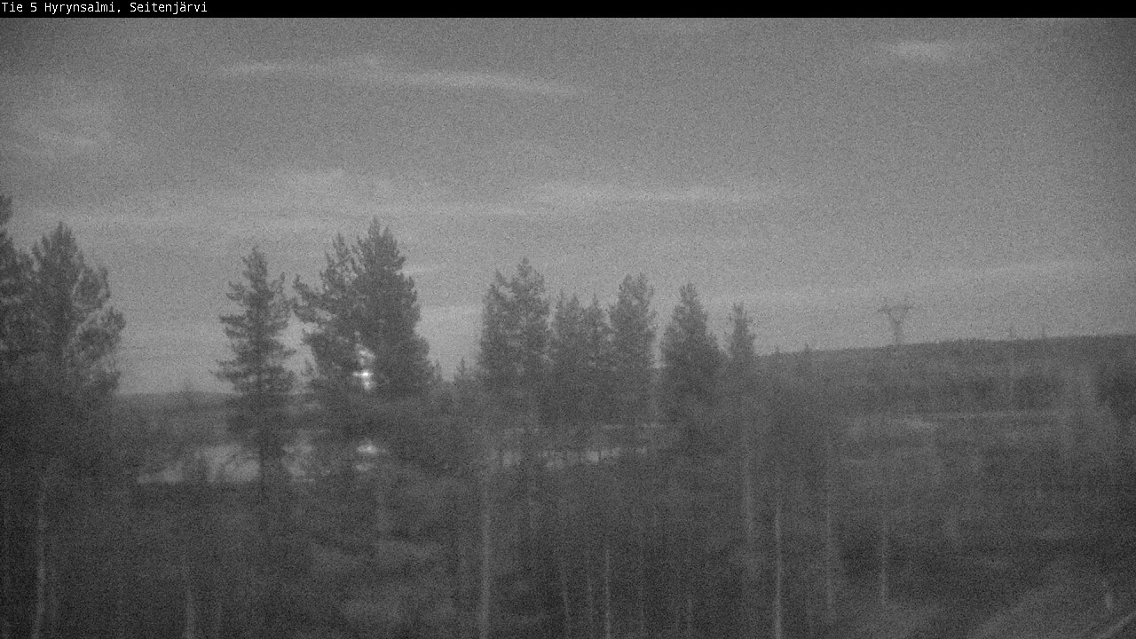 Weather Camera Image Väg 5 Hyrynsalmi, Seitenjärvi, Hyrynsalmi, Kainuu