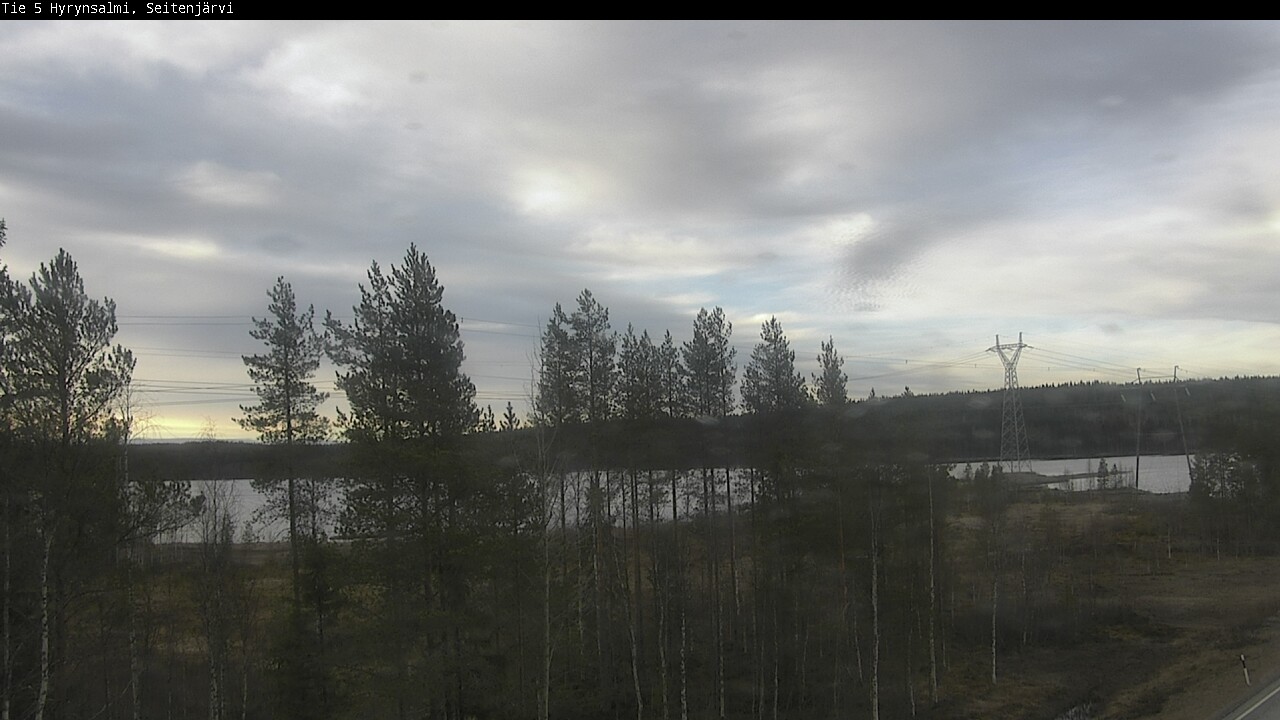 Weather Camera Image Väg 5 Hyrynsalmi, Seitenjärvi, Hyrynsalmi, Kainuu