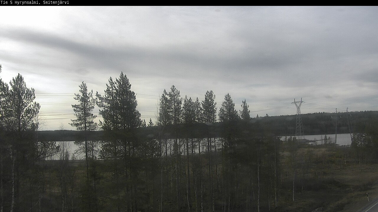 Weather Camera Image Väg 5 Hyrynsalmi, Seitenjärvi, Hyrynsalmi, Kainuu