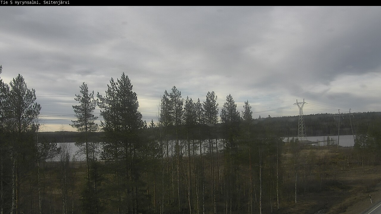 Weather Camera Image Väg 5 Hyrynsalmi, Seitenjärvi, Hyrynsalmi, Kainuu