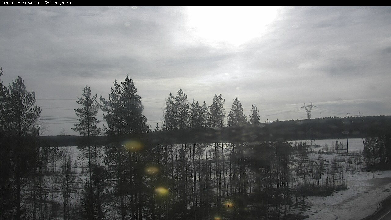 Weather Camera Image Road 5 Hyrynsalmi, Seitenjärvi, Hyrynsalmi, Kainuu